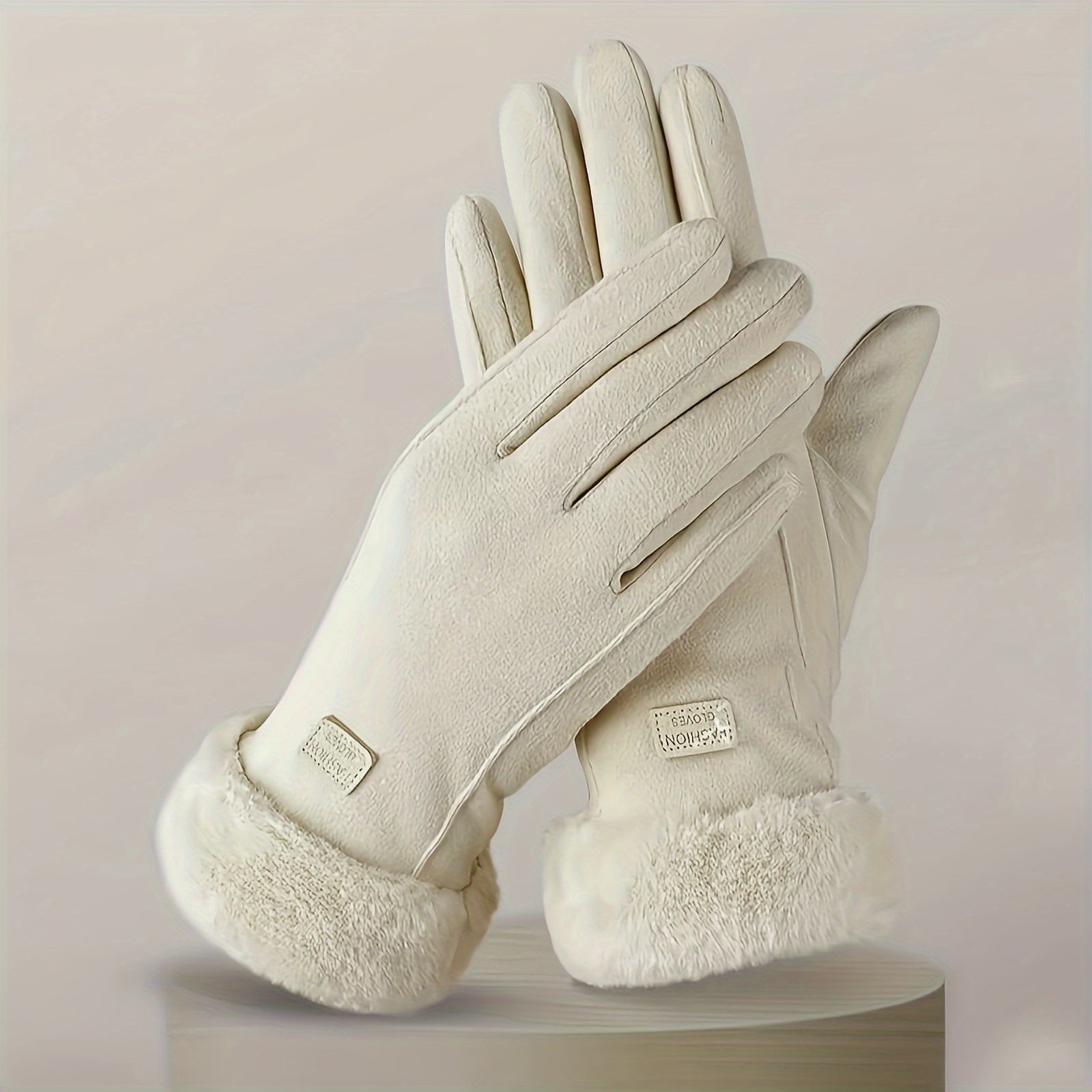 1 pair of all finger warm bicycle gloves - windproof,, stylish Women's winter gloves - hand wash only, perfect for autumn and winter seasons, the perfect gift for women